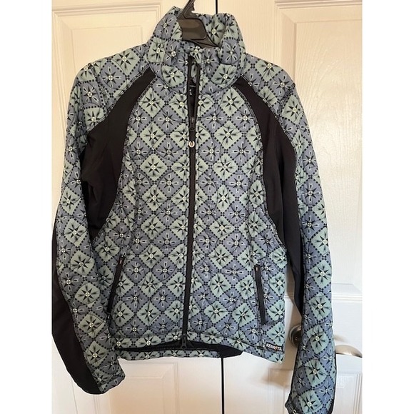 Kerrits GREEN Jacket Womens Medium Quilted Performance Equestrian Zip Pockets - Picture 6 of 12